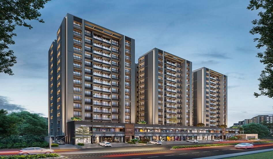 Eklingi Satvam 3 BHK Night View